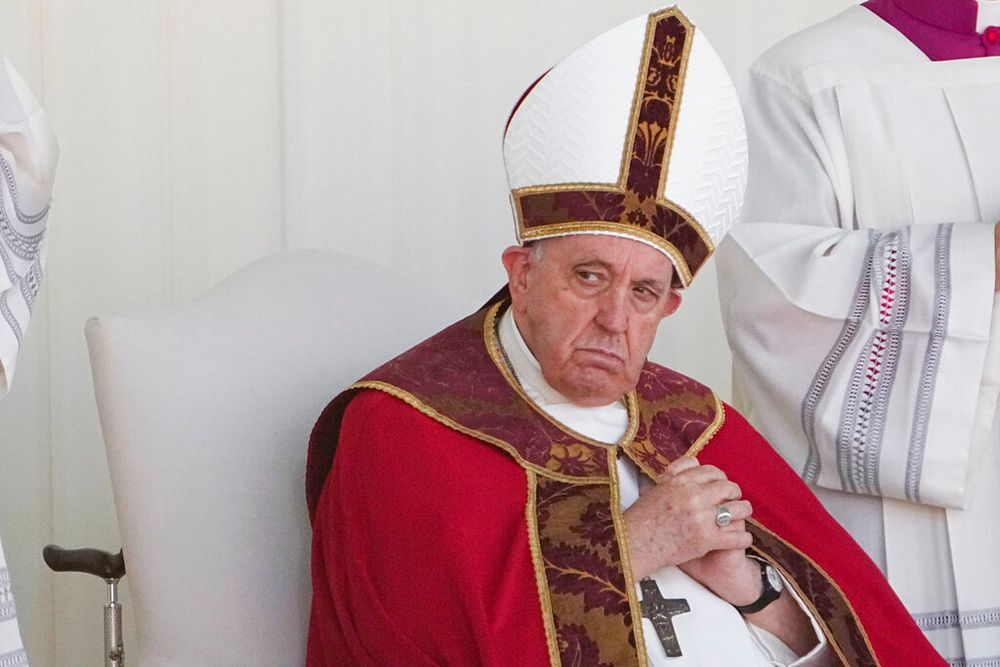 Pope Francis presides over a Mass at the Expo Grounds in Nur-Sultan, Kazakhstan, September 14, 2022.