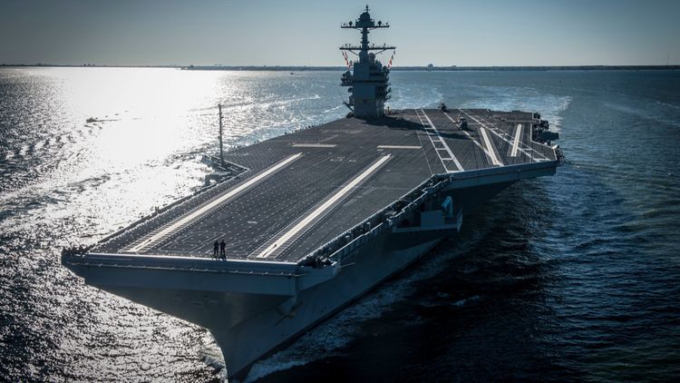 Le porte-avions américain USS Gerald R. Ford