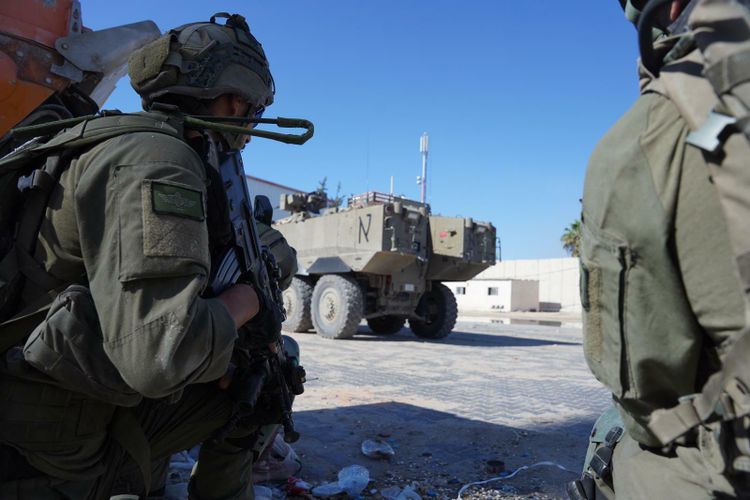 Troupes israéliennes à Rafah, dans le sud de la bande de Gaza