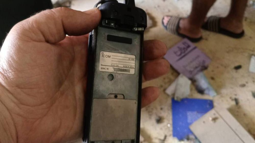 Walkie-talkie in Hezbollah use that exploded in Lebanon