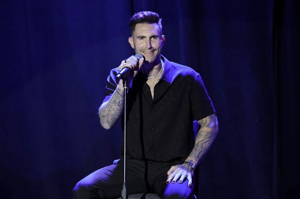 Adam Levine of Maroon 5 performs onstage during the Simon Wiesenthal Center National Tribute Dinner at The Beverly Hilton on April 27, 2022 in Beverly Hills, California.