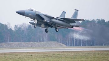 Illustration - Un avion F-15 américain
