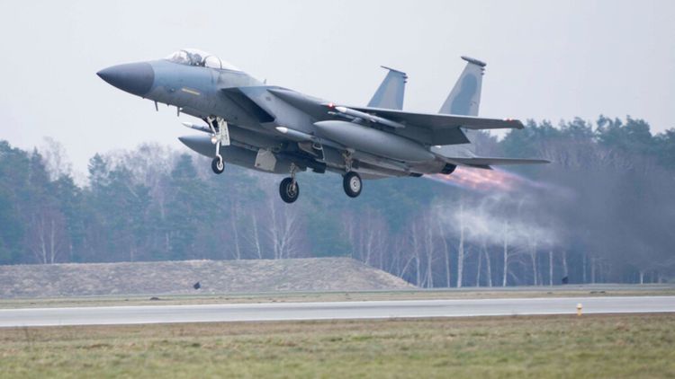Illustration - Un avion F-15 américain