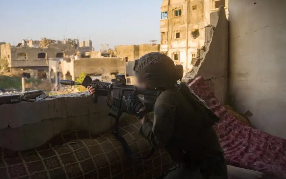 IDF Un soldat à Beit Hanoun