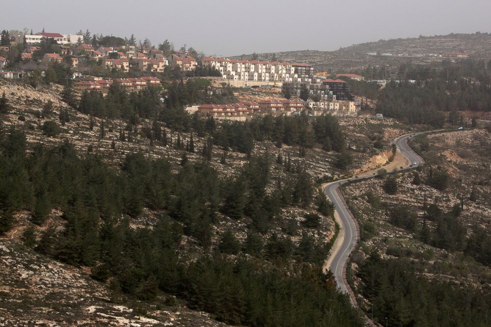 This photo taken Monday, March 3, 2014 shows the Jewish settlement of Eli.
