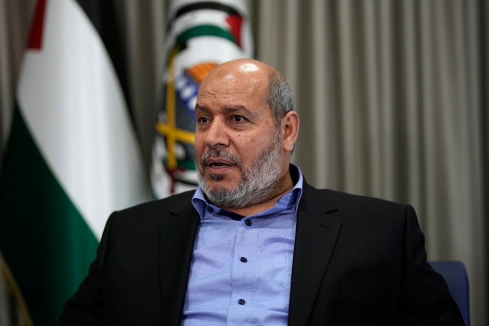 ASSOCIATED PRESS/AP ח'ליל אל-חיה. המנהיג החדש של הזרוע המדינית של חמאס - ימלא את מקומו של יחיא סנוואר