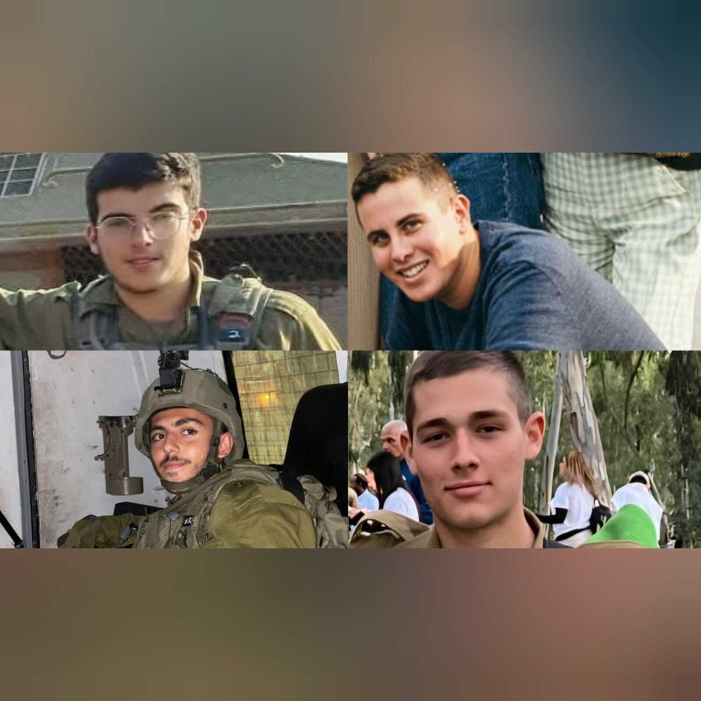 The soldiers who died in the Pezmer fire at Kerem Shalom