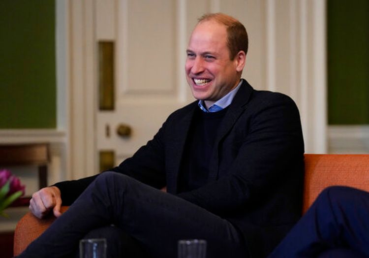Britain's Prince William during a visit to the Foundling Museum in London, England, January 19, 2022.