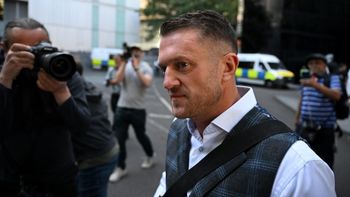 Tommy Robinson, militant britannique d'extrême droite, de son vrai nom Stephen Yaxley-Lennon
