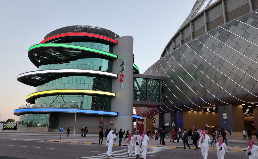 A general view shows the newly-inaugurated 3-2-1 Qatar Olympic and Sports Museum in Qatar's capital Doha, on March 18, 2022.