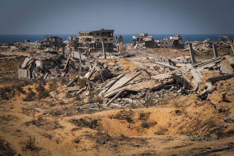 File phot of northern Gaza Strip, October 22, 2025. 

