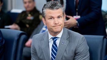 U.S. Defense Secretary Pete Hegseth at the Pentagon in Washington, DC, on July 17, 2025.
