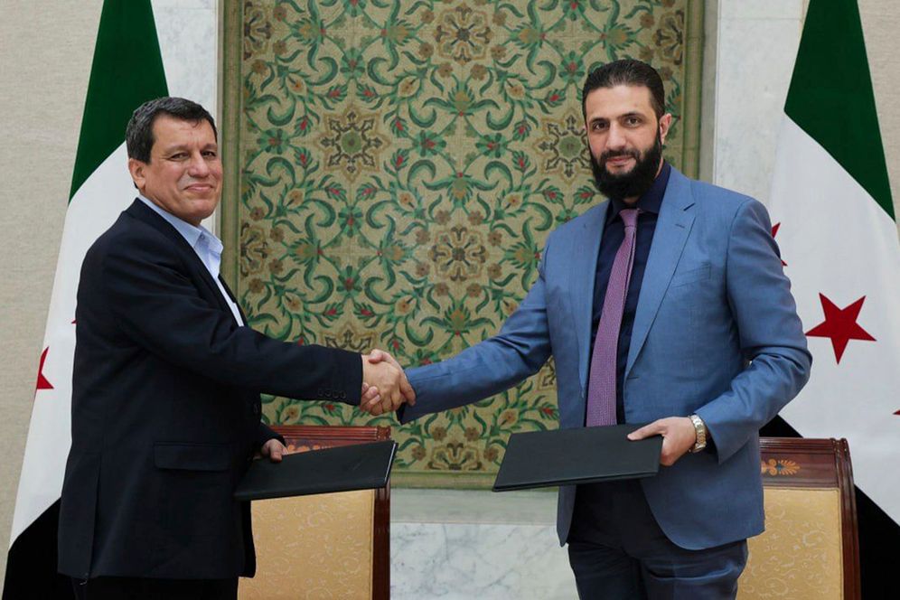 أحمد الشرع ومظلوم عبدي 