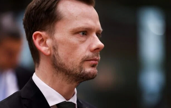 Le ministre danois de la Justice, Peter Hummelgaard, arrive au siège de l'UE à Bruxelles pour une réunion du Conseil « Justice et affaires intérieures » le 10 mars 2023. 
