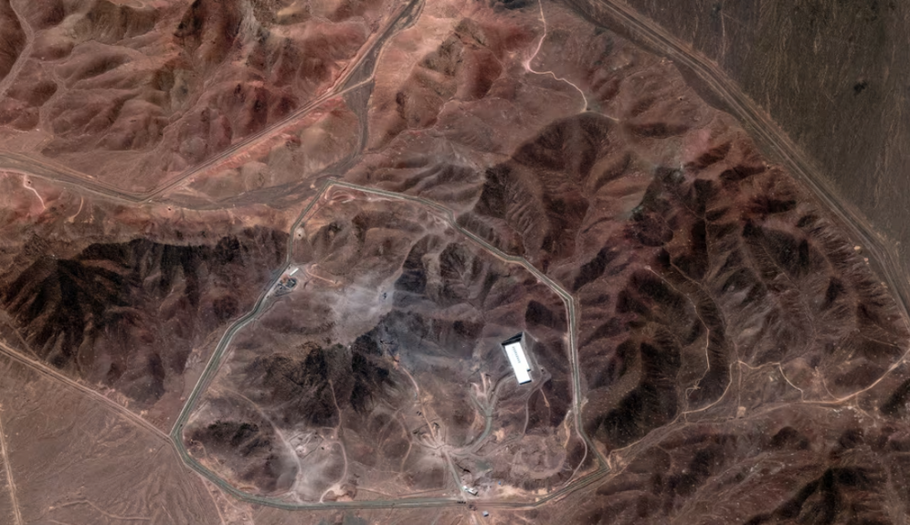 Image satellite montrant la poursuite de l'activité à l'installation nucléaire de Fordo, Iran