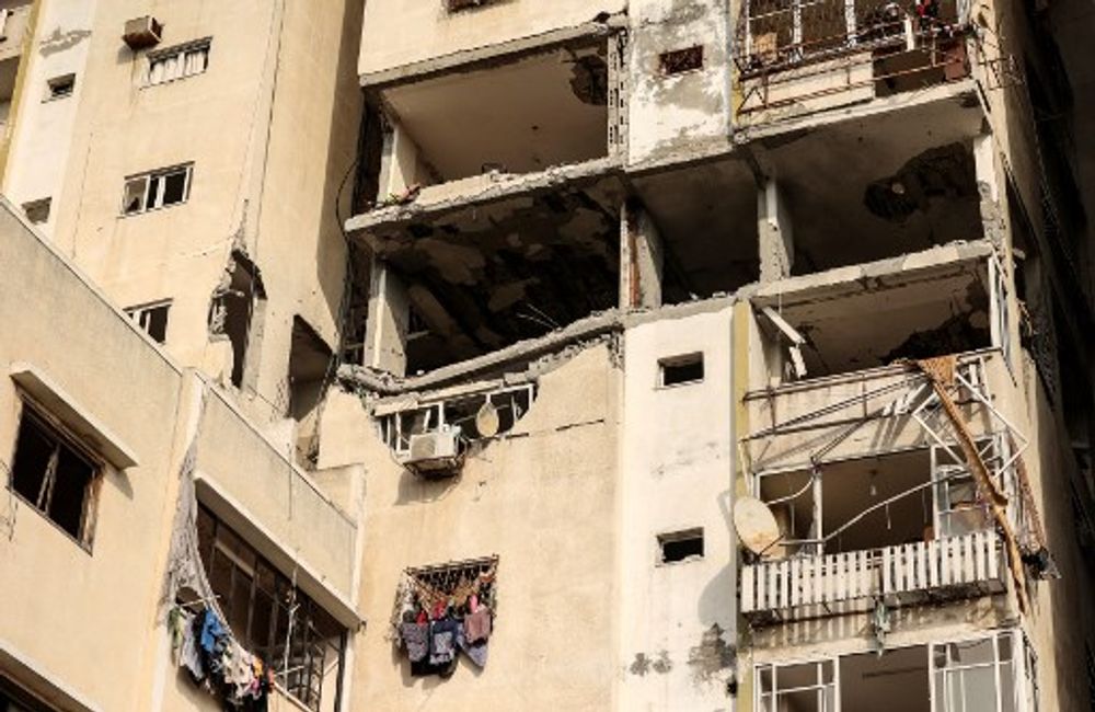 Les dégâts causés par une frappe aérienne israélienne contre un immeuble de la ville de Gaza, le 5 août 2022