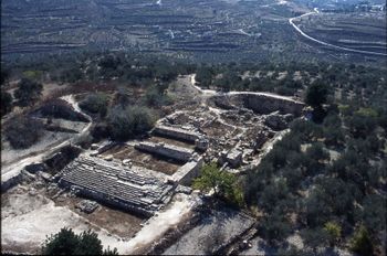 Le site archéologique de Sébastia, en Samarie