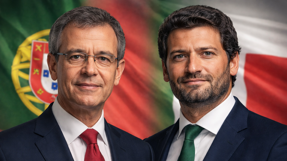 Le socialiste Antonio José Seguro (à gauche) affrontera au deuxième tour de l'élection présidentielle au Portugal le candidat d'extrême droite André Ventura