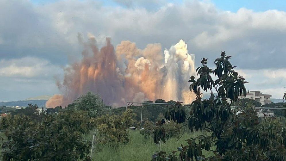 Hezbollah ammunition explosion in southern Lebanon, 28.04.2026