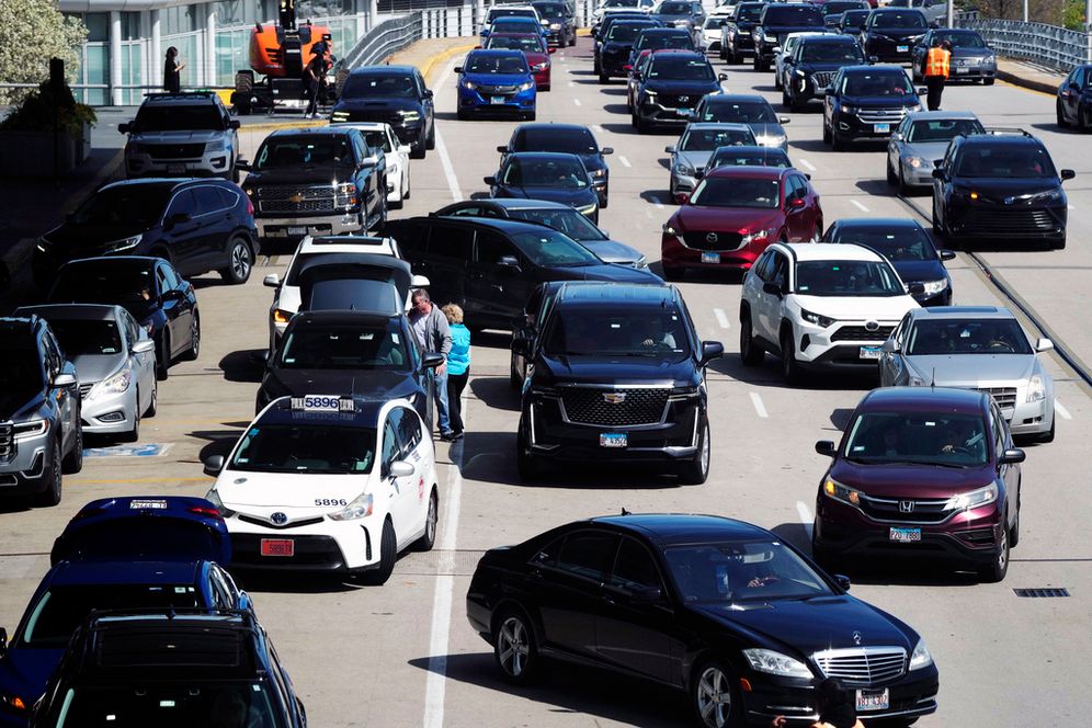 Nam Y. Huh / AP Heavy traffic