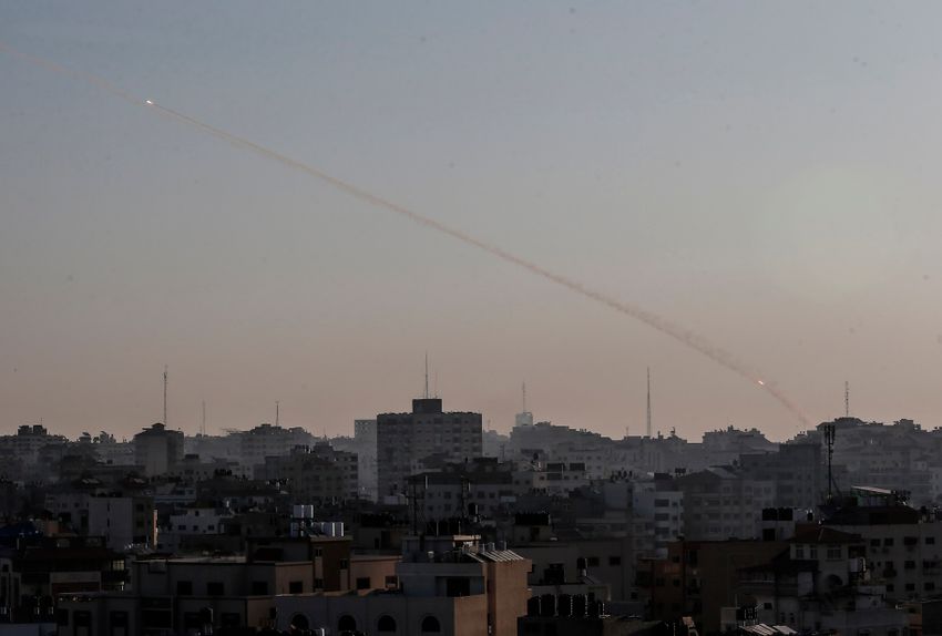 Des roquettes tirées depuis la ville de Gaza le 12 novembre 2019/Image d'illustration