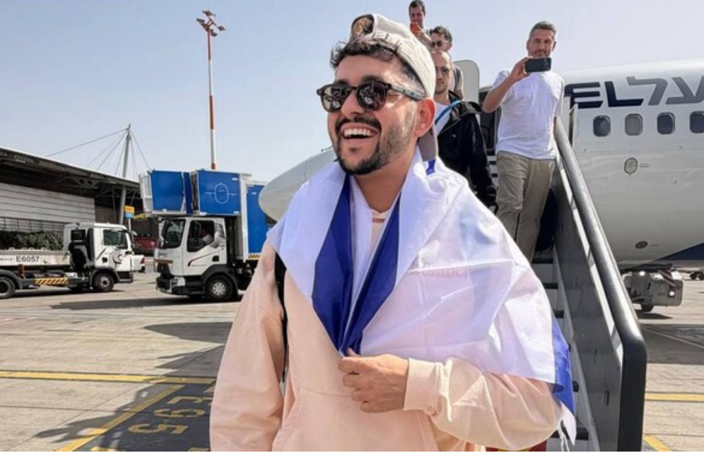 Noam Bettan à son arrivée en Israël
