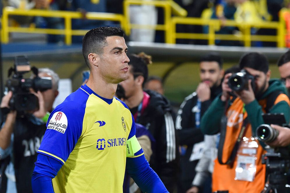 Cristiano Ronaldo lors d'un match de son club saoudien