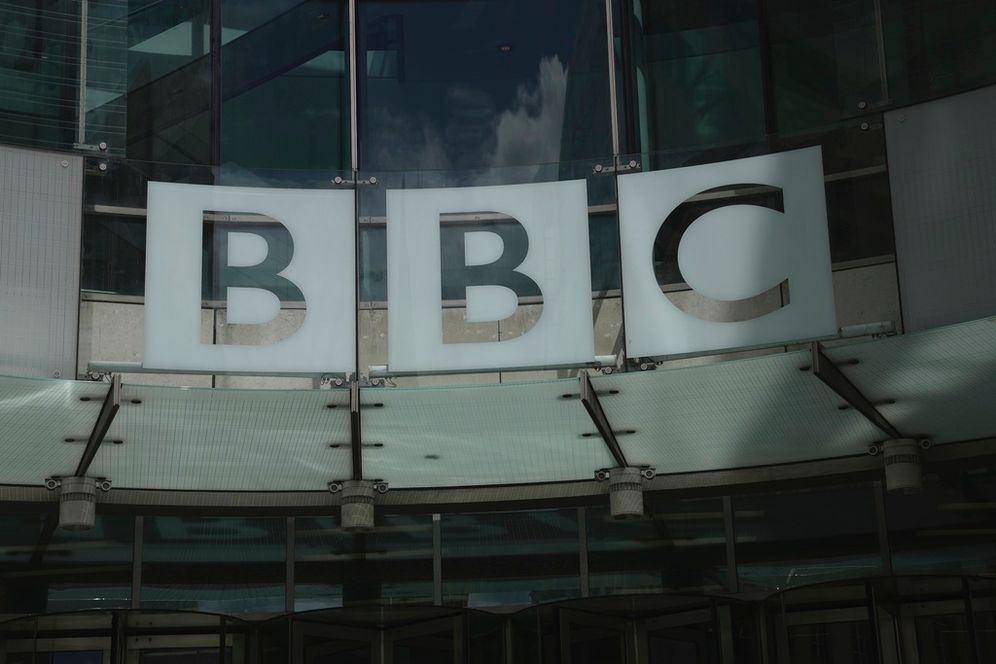 Sign showing the BBC at their offices