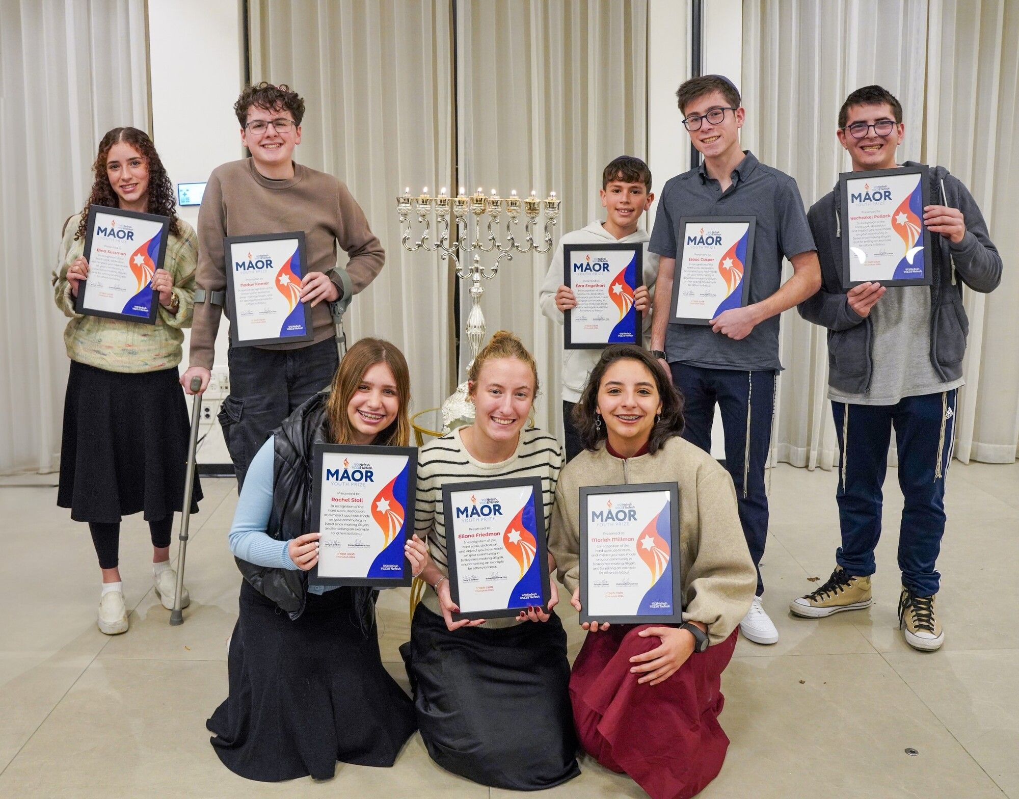 Nine Young Immigrants Honored for Leadership in Israel