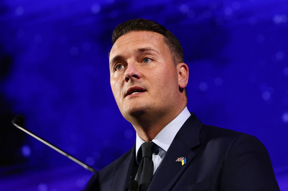 Jack Taylor/Pool Photo via AP Defence Secretary Wes Streeting delivers the closing ministerial keynote at the UK Space Power Conference 2026 in London on Wednesday, Sept. 23, 2026.