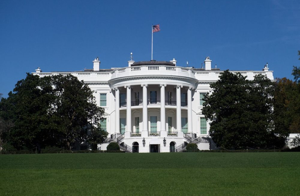 The White House in Washington, the United States.