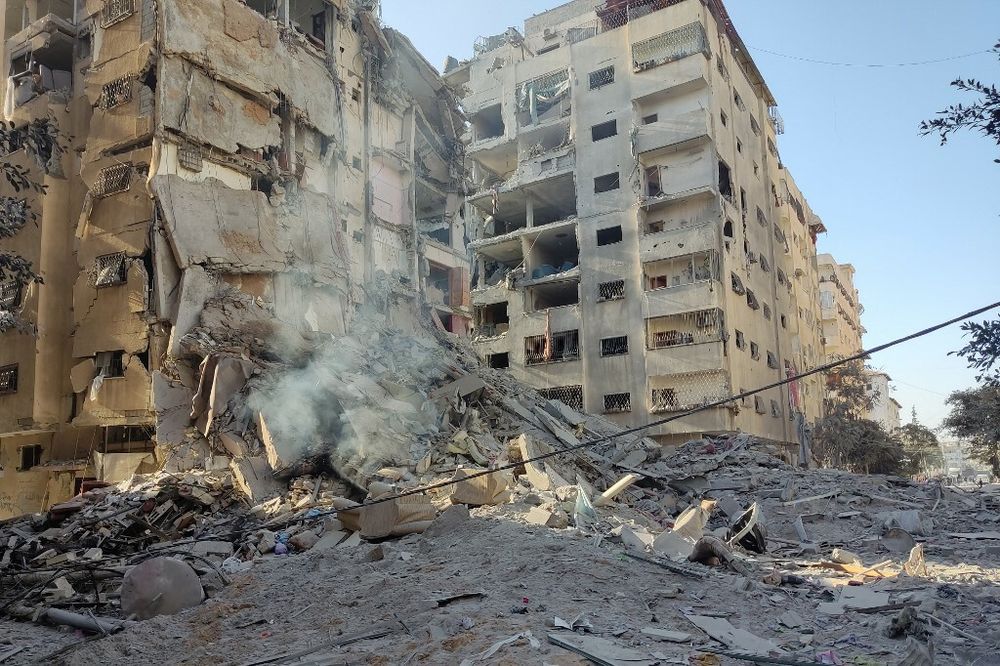 Illustration - Building destroyed in Gaza.