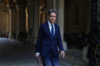 Secretary of State for Energy Security and Net Zero Ed Miliband arrives for a cabinet meeting in Downing Street, London, Tuesday, May 12, 2026 as Britain's Prime Minister Keir Starmer is facing the biggest threat yet to his authority after a growing number of disaffected lawmakers called for him to step down.
