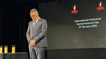 Israeli FM Gideon Sa'ar at Kazakhstan's International Holocaust Remembrance ceremony
