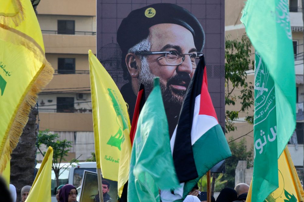 Image of Hezbollah commander Fuad Shukr seen in Beirut, Lebanon 