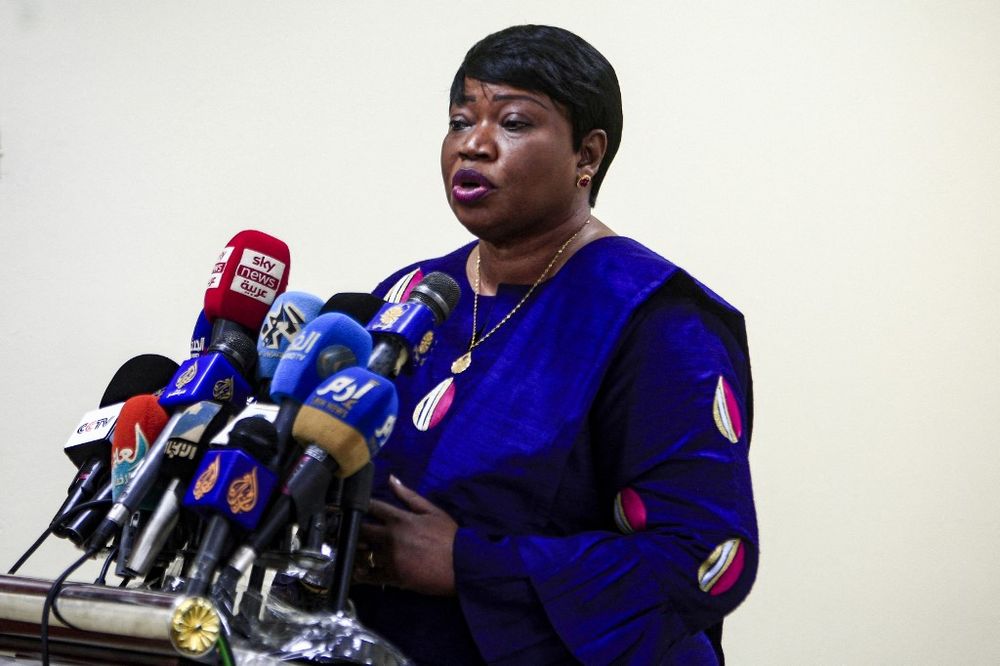 The International Criminal Court's prosecutor Fatou Bensouda gives a press conference in Sudan's capital Khartoum on October 20, 2020, at the conclusion of her five-day visit to the country.