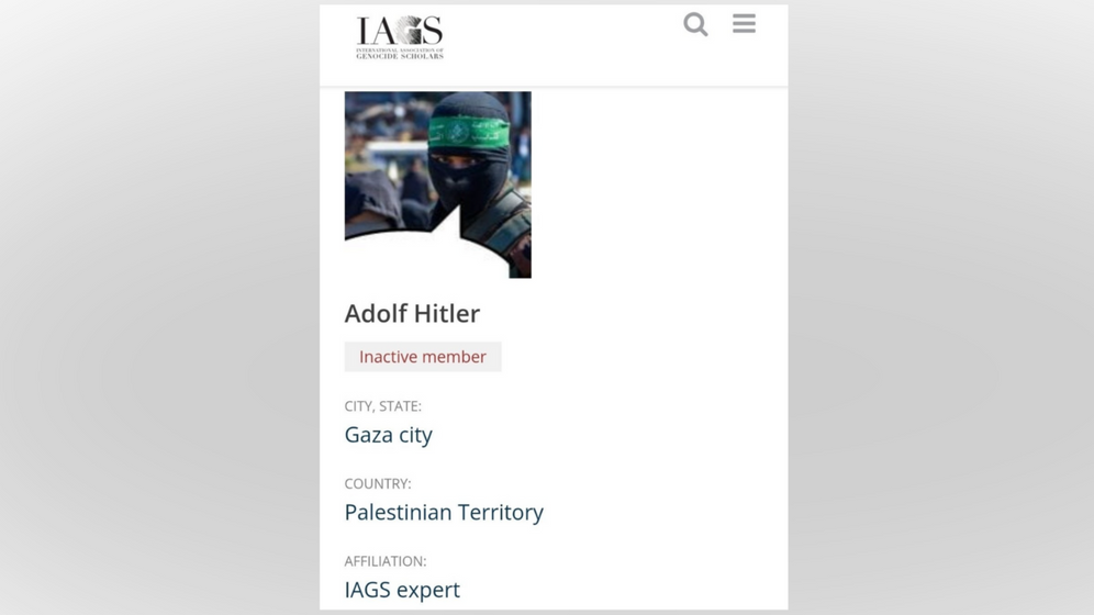 IAGS hides members list after backlash over claims of misleading portrayal as an organization of renowned genocide scholars