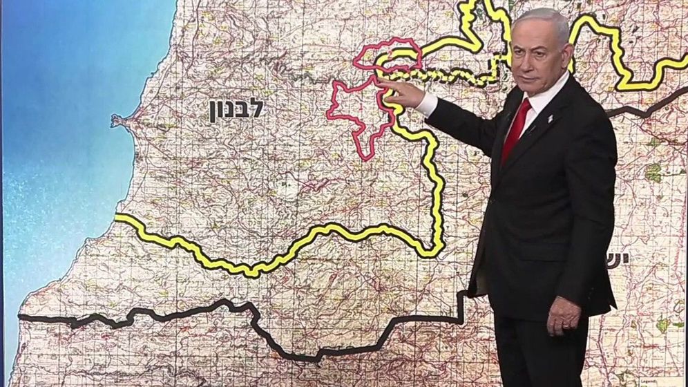 רה"מ בנימין נתניהו במסיבת עיתונאים על ההסכם שנחתם בין ישראל ולבנון, 27.06.26