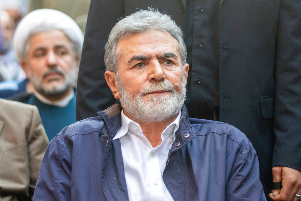 Ziad al-Nakhalah, leader of the Palestinian Islamic Jihad, in Beirut, Lebanon.