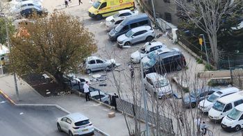 Zone de l'impact à Safed ce vendredi 10 avril 2026