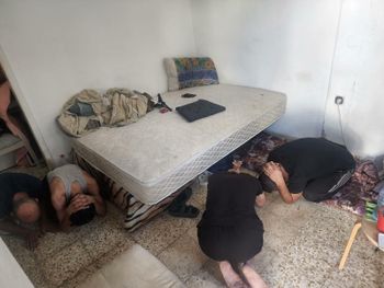 Israel's security forces found four Gaza residents hidden in an apartment in Beer Sheba.