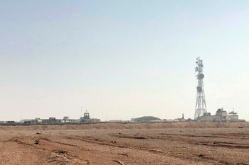 FILE - The al-Tanf military outpost in southern Syria is seen on Oct. 22, 2018
