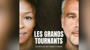 Affiche du spectacle "Les grands tournants" de Rachel Khan et Steve Suissa à Tel-Aviv
