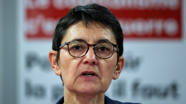 Nathalie Arthaud, porte-parole du parti d'extrême gauche Lutte Ouvrière (LO)