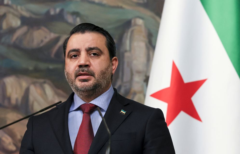 Syrian Foreign Minister Asaad Hassan al-Shibani