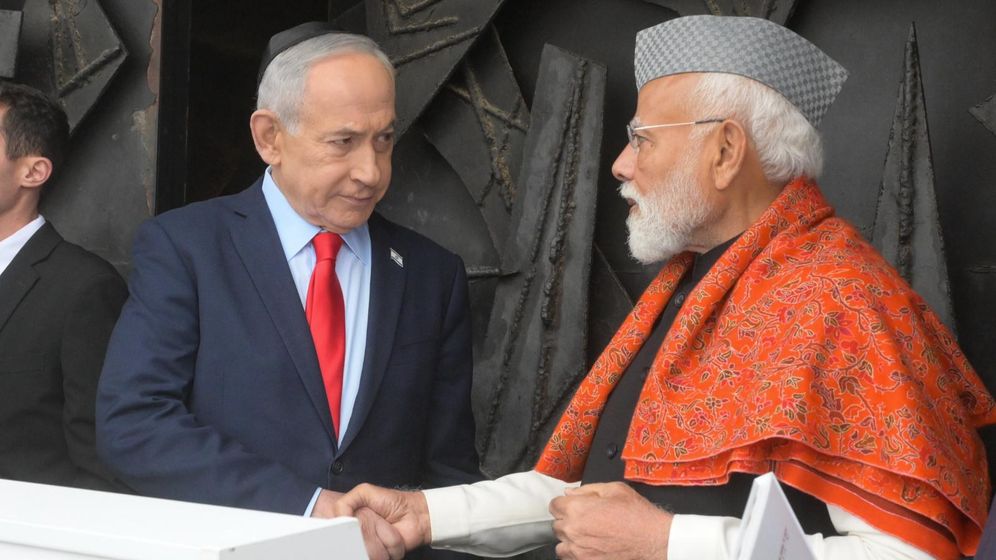 Benjamin Netanyahou et Narendra Modi en visite à Yad Vashem, le 26.02.2026