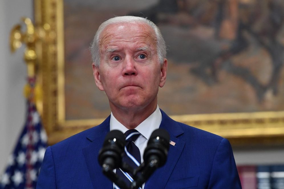 US President Joe Biden speaks at the Roosevelt Room of the White House in Washington, DC, United States on June 21, 2022.