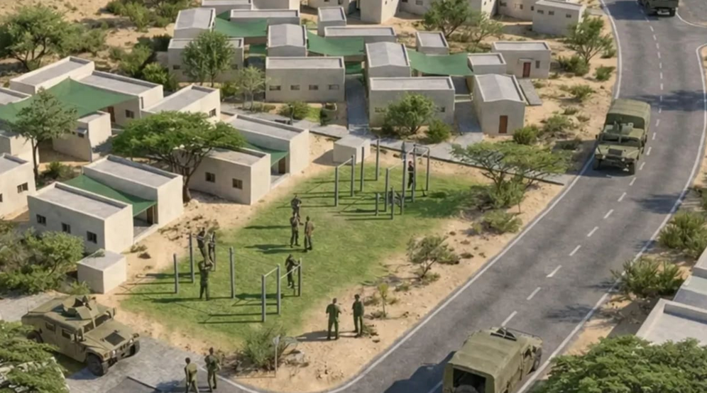 IDF spokesperson's Unit/Via Walla Simulation of a future brigade training bridge.