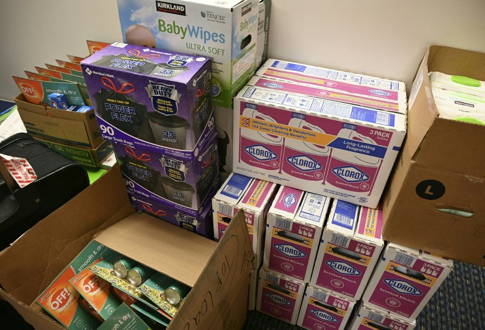 Illustrative: Hurricane relief items