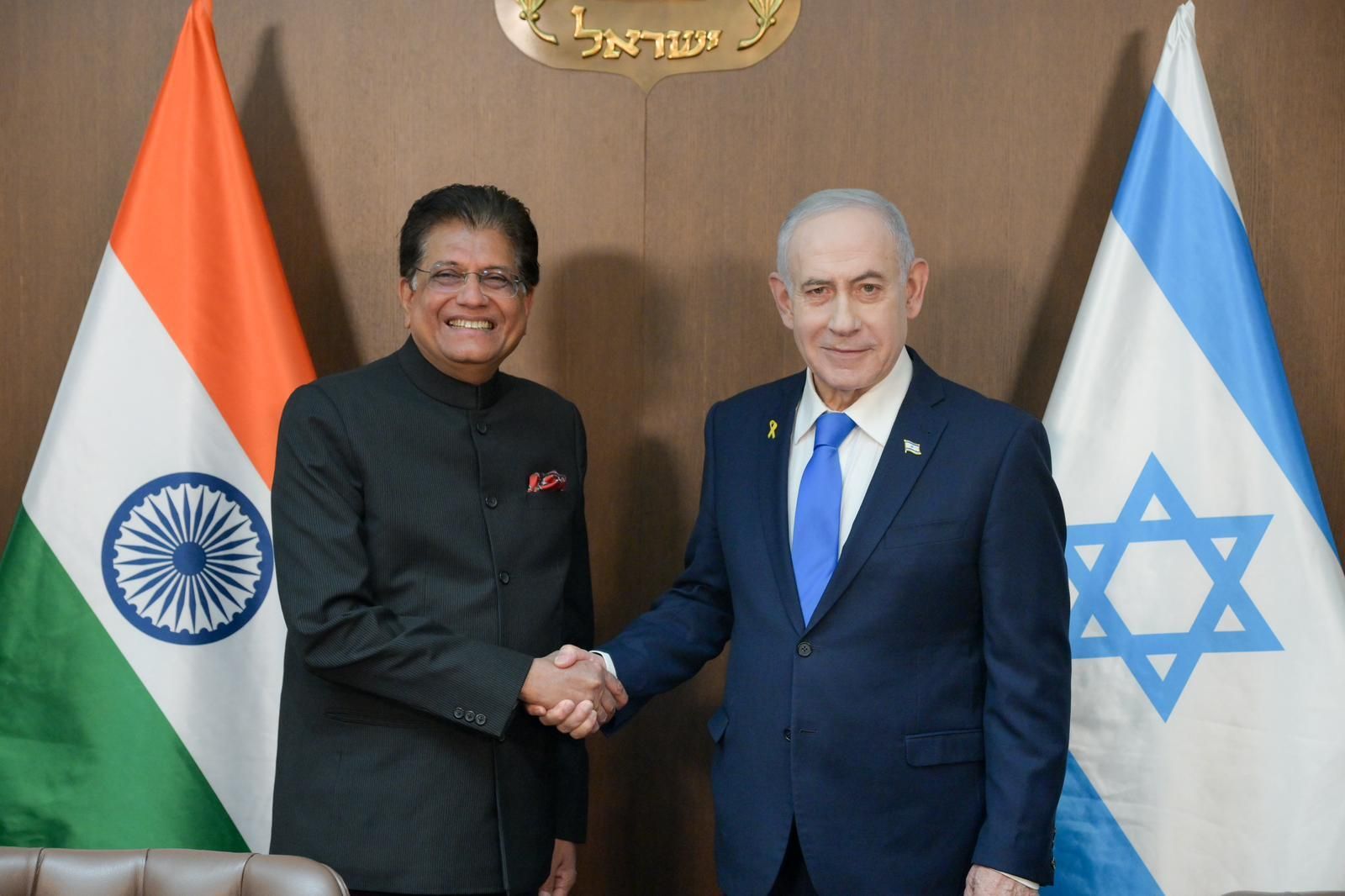 Netanyahu meets with India’s Minister of Commerce & Industry in Jerusalem
